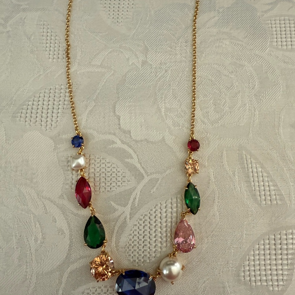 Kate Spade  Candy Shop Multicolor Gemstone Necklace with pink dust bag - Picture 2 of 6